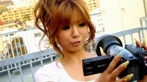 ”Adorable Japanese Hottie Wears A Vibrator In Her Shorts”