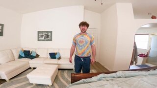 Thick blonde woman records her sesh with the stepson