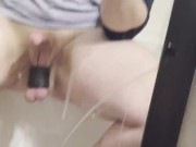Quick Bathroom Bate & Cum