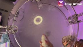 Trapped in the Rain – Leather & Glass Tease