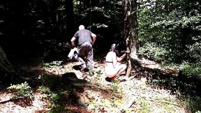 Kinky Couple Caught Playing in the Woods