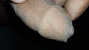 Playing with my foreskin