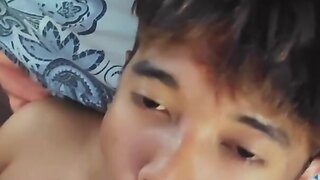 Indonesian gay hunk homemade anal sex