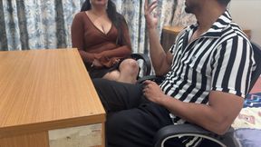 I Find My Little Indian Stepsister's Sex Toy Dice and Show Her My Cock Give Blowjob