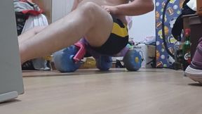 Massive Weight Crushes a little Tricycle!