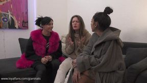 Trans on girl orgy anal lesbian shemale ladyboy Gianina TS