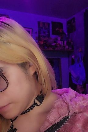 Sissy Wears a Sex Necklace at the Asmr Church