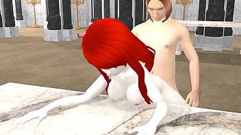 Redhead princess Reda will use her gorgeous body for diplomacy in the throne room