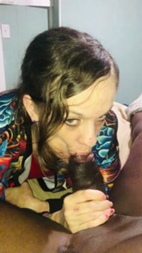 Sucking the soul of the king! And yes she swallows cum every single dam time like a good girl!💯