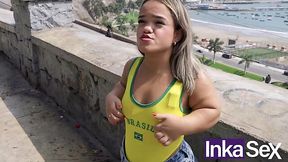 Sexy Latina dwarf girl get fucked by two stacked BBC guys. That tiny girl needs HUGE cocks
