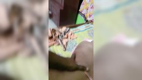 @Kerala's naughty&#x1F608; aunt gets busted having wild group sex in her cozy little cottage, 18+ content, NSFW