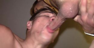 Lanky fellow with a pretty face getting dominated raw