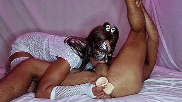Massage Prostate & Dildo & Blowjob