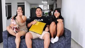 Latina couple swaps and wild fuck in the bedroom