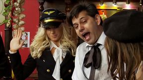 Group Sex Scene With Hot French Models In Military Uniforms