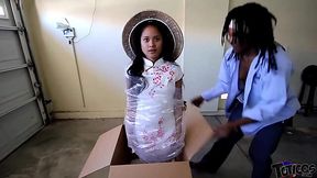 Petite Asian Sex Toy Gets Frozen and Fucked by Lucky Guy ft. Violet Rae