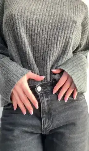 look what I am hiding under the sweater