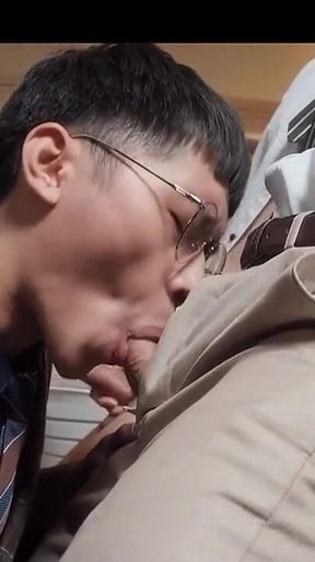 Gdsr-001-2 Gaydar Office Ep2: Threesome with Chastity Slave