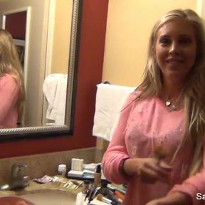 Behind the scenes fun with Samantha Saint