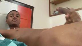 I masturbate my cock and then I eat my own cumshot