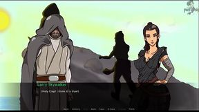 Rey Tempts Her Trainer With Sinful Blowjob & Tease In Hot Star Wars Hentai Anime