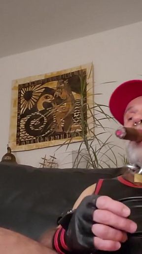 Cigardad on His Couch