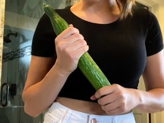Awesome Amateur teen blonde toying pussy