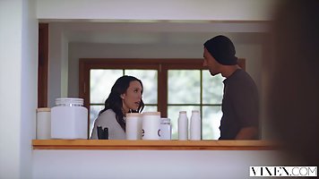 Jade Nile is having a threesome with her roommates, while her boyfriend is out of town