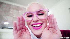 ”Super Adorable Petite university hottie in Glasses Blows”