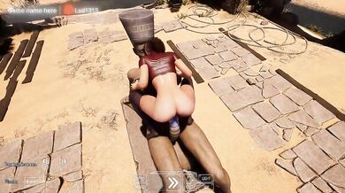 Lara Croft loves to impale her pussy on huge stone penises. 3D