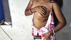 Darling hot sexy girl playing with her breast and pussy real Homemade video