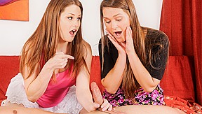 Allison Moore & Abby Cross in Step mothers Teaching Step daughters How To Suck Cock #15, Scene #01