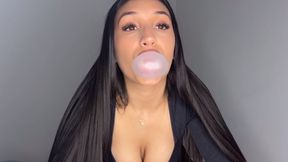 bubble gum chewing no talk