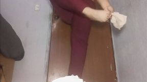 Using My Feet to Pick Up Clothes