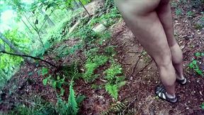 Uncut Cock Nude Walk in the Woods