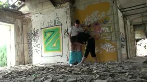 Young scally lad fucking oudoor