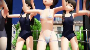 【MMD】High diving isn't my specialty!【R-18】