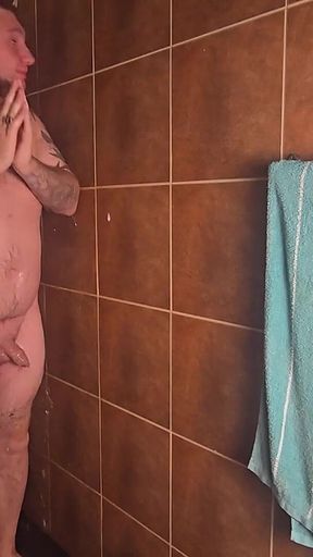 Jimbob Gets Wet and Messy in the Shower