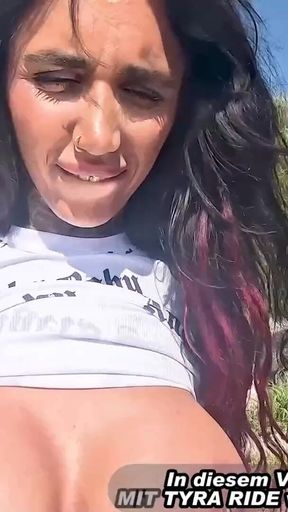 Spectacular moment from &quot;German car blowjob from a big tits slut on the side of the road&quot;