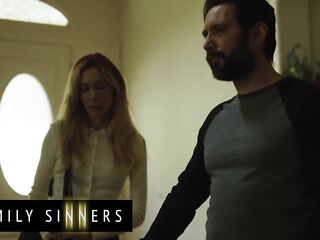 FAMILY SINNERS - Seductive Golden-haired Stepsister Surrenders To Her Stepbrother’s Deep Oral-sex Fun