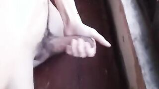 Exhibicionist in the Window And jizz