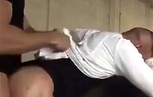 Interracial Bareback Anal on the Parking Deck