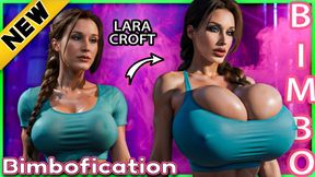 Lara Croft Bimbofication 3: From Amazon to Lactating Bimbo Transformation