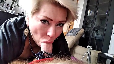 Mature slut wife AimeeParadise - cowgirl, cocksucker, wife