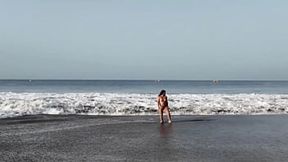 Stepmom requests a nude beach photoshoot with her stepson