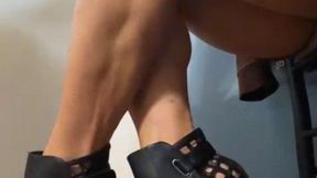 Seated Boots Leg Crossing