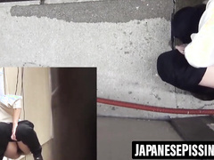 Watch Japanese women relieve themselves in public spots