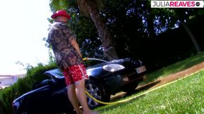 Hot girl gets fingered then fucked hard by a huge cock