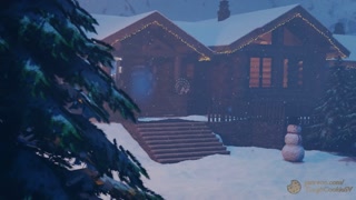 Ciri gets turned into a spit roast by futa Santa on Christmas Eve with throatpie (The Witcher)