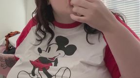 BBW SNOWANGELCAKE Getting caught stuffing my face